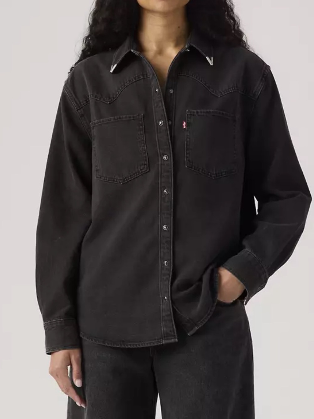 Levi's TEODORA METAL TIPPED WESTERN SHIRT - Picture 2 of 6